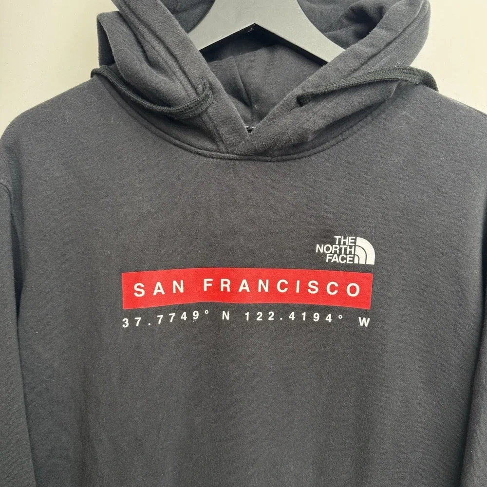 The North Face San Francisco XL Black Coordinates Hoodie Pullover‎ Men's